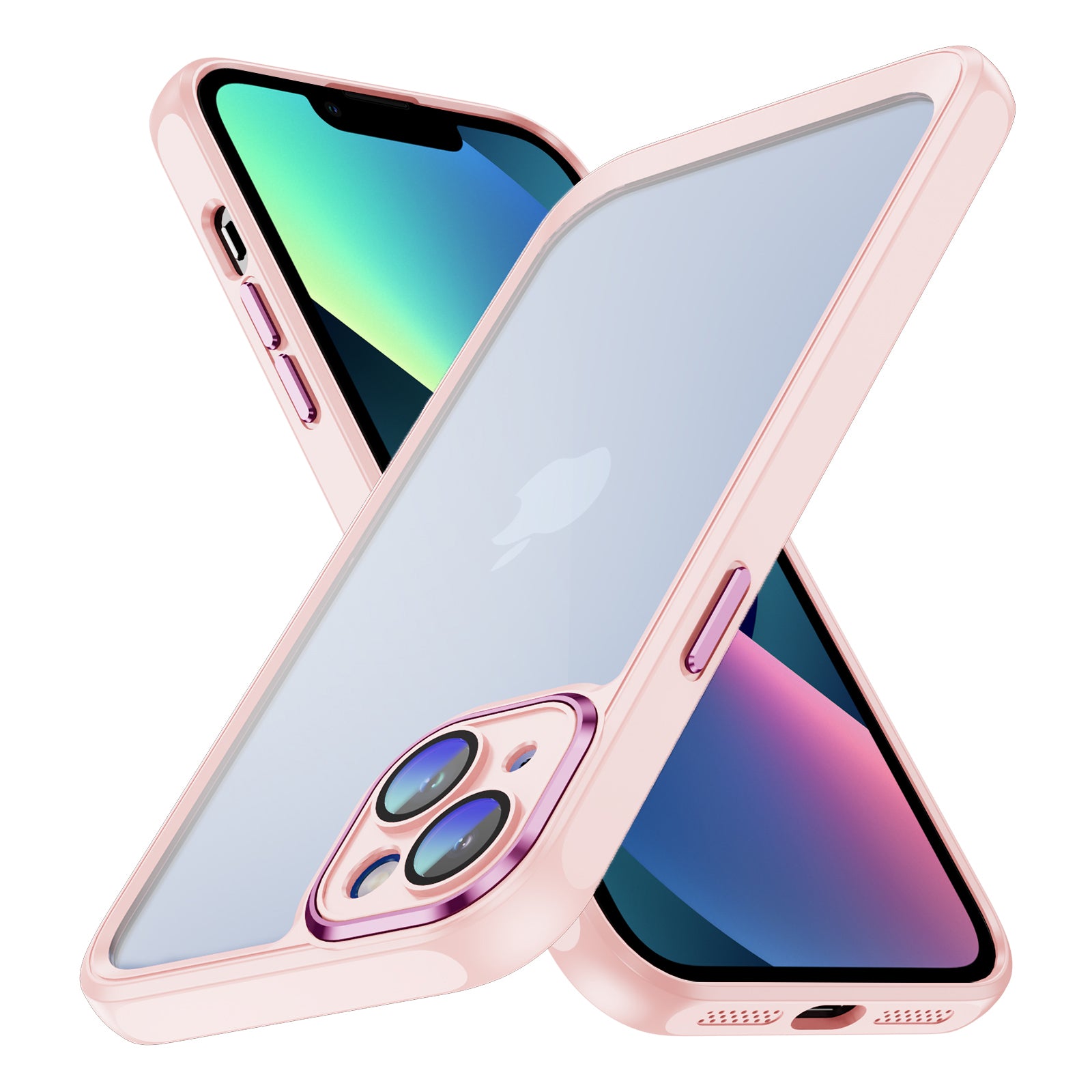 For iPhone 13 Dropproof Phone Case Acrylic+TPU Clear Cover with Camera Lens Protector For iPhone 13 Dropproof Phone Case Acrylic+TPU Clear Cover with Camera Lens Protector